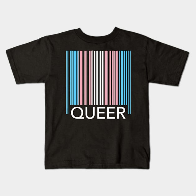 Queer Barcode Kids T-Shirt by Tainted